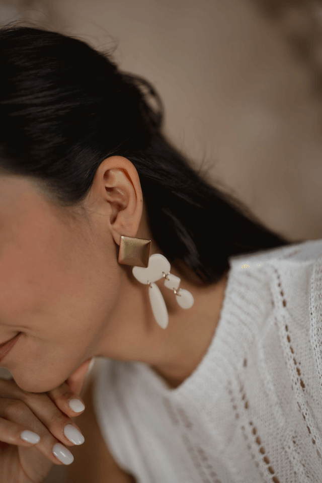 Polymer Clay Earrings ~ Benedita