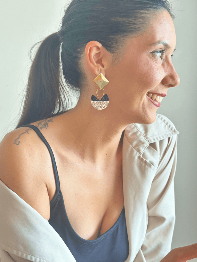 Polymer Clay Earrings ~ Rich
