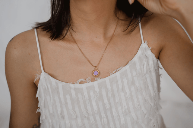 Necklace with Polymer Clay ~ Cathie