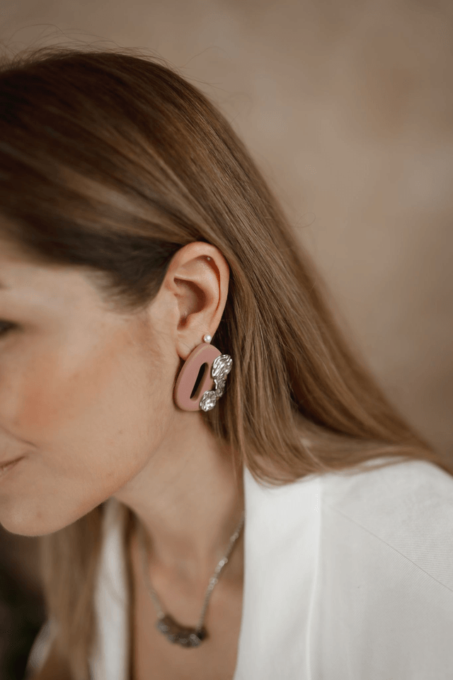 Polymer Clay Earrings ~ Flower