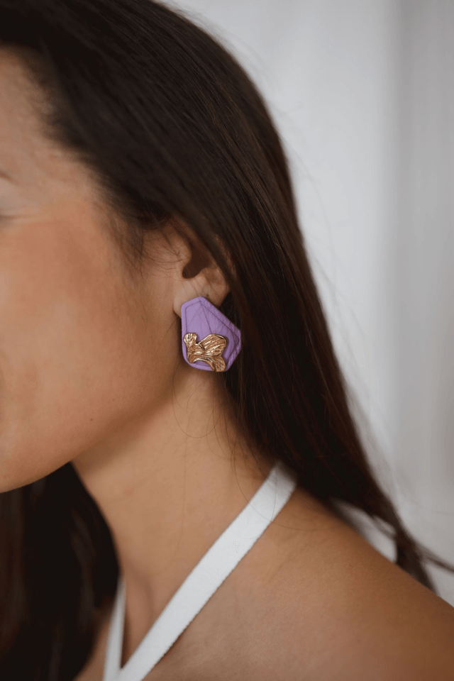 Polymer Clay Earrings ~ Memory