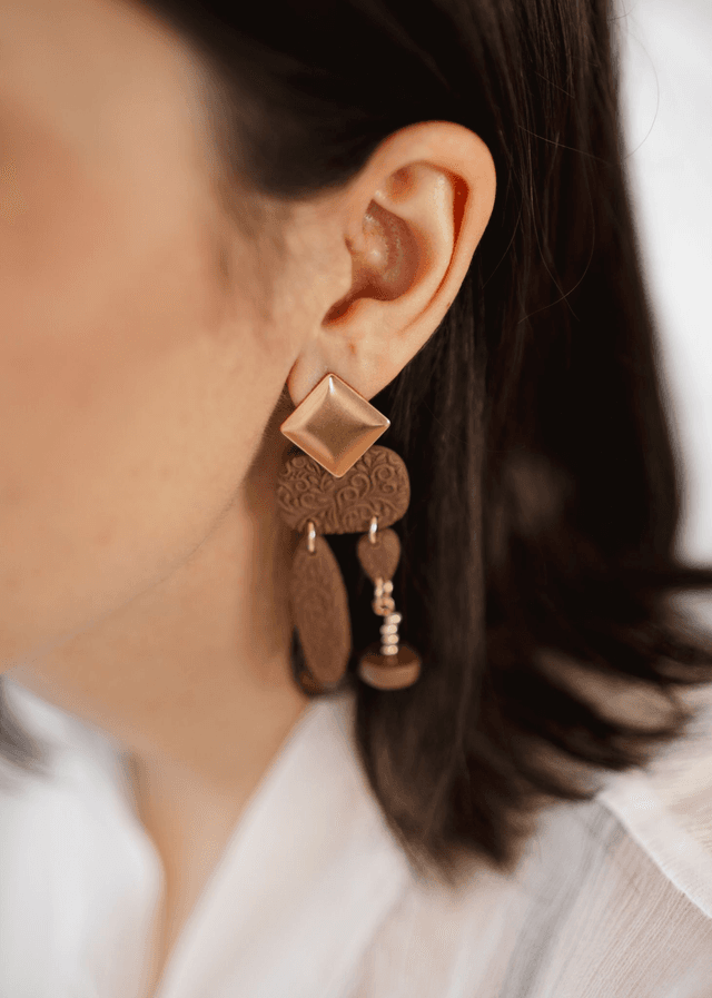 Polymer Clay Earrings ~ Benedita