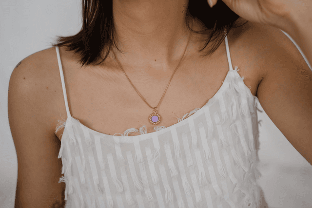 Necklace with Polymer Clay ~ Cathie